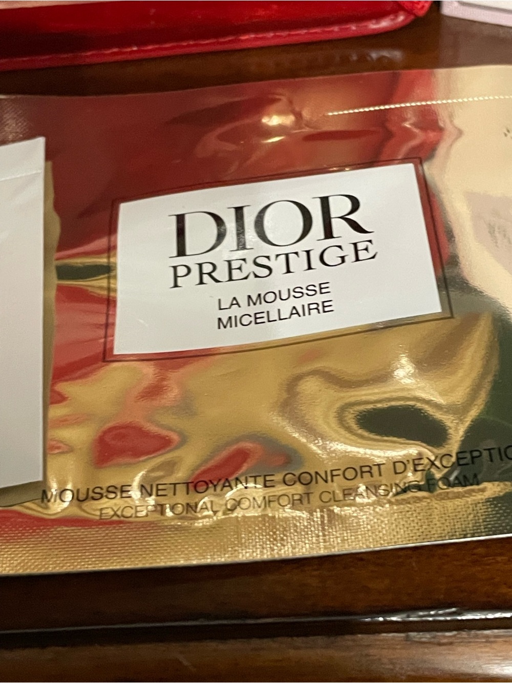 Dior Red Patent Cosmetic Pouch bundle with Dior dust bag - Picture 4 of 10
